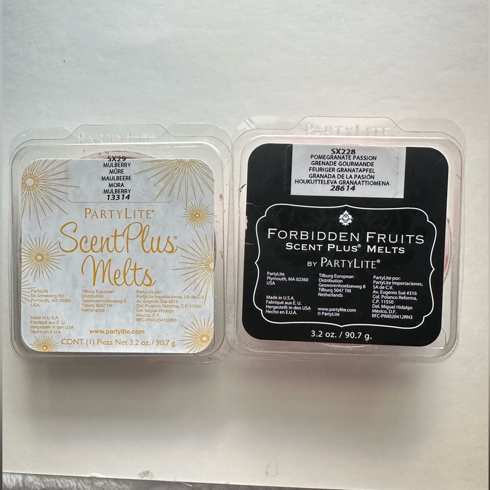 Partylite Mulberry and Pomegranate Passion wax melts